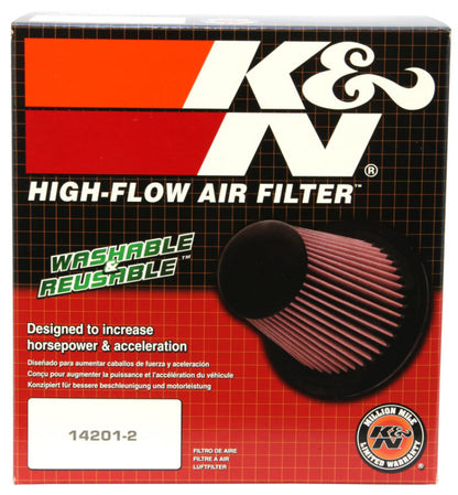 K&N Filter Universal Air Filter Carbon Fiber Top With 6in Flange x 7.5in Base x 6in H RP-5168
