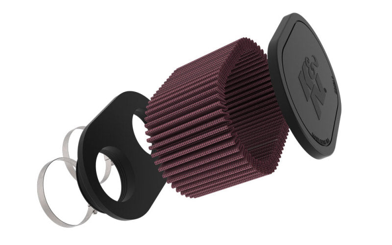 K&N 2-1/8in DUAL FLG 6-1/4 X 4inOD 3inH Universal Clamp-On Air Filter RU-3510