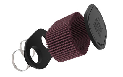 K&N 2-1/8in DUAL FLG 6-1/4 X 4inOD 3inH Universal Clamp-On Air Filter RU-3510
