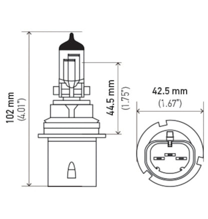 Hella Bulb 9004/Hb1 12V 65/45W P29T Longlife 9004LL
