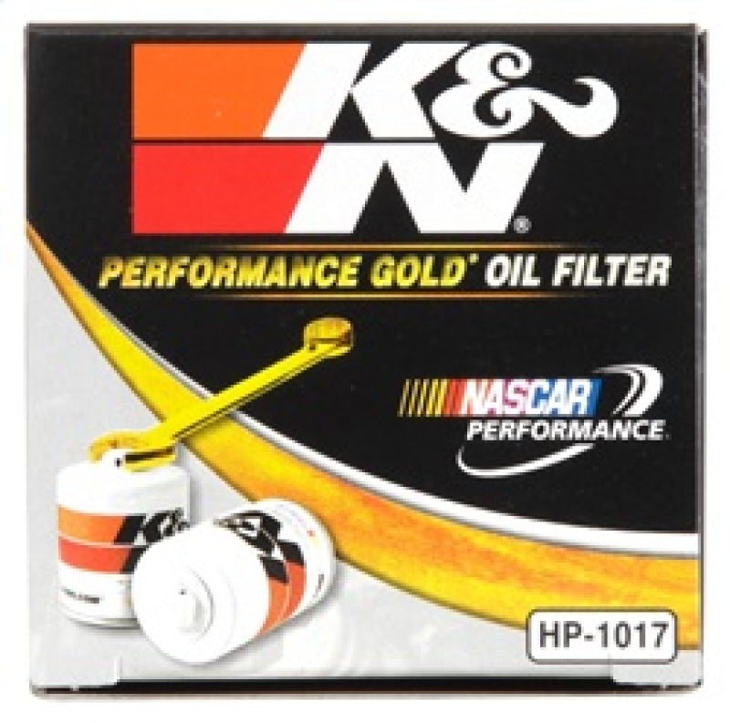K&N 3.74inch / 2.98 OD Performance Gold Oil Filter HP-1017