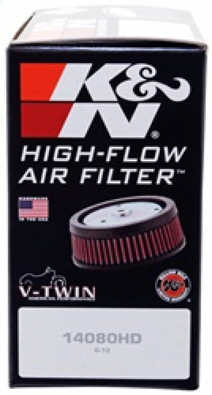 K&N 4in ID / 5.5in OD / 2in H Custom Assembly Filter designed to fit Harley-Davidson Motorcycle RK-3201