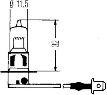 Hella Bulb H3 12V 100W Ylw Str H83135121