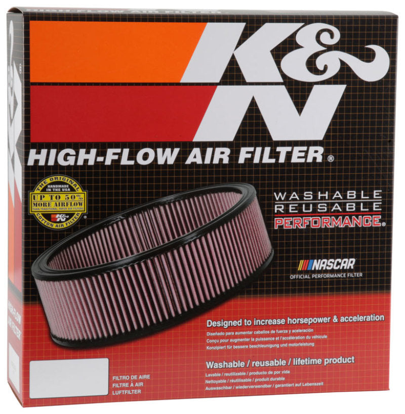 K&N Replacement Air Filter CHRYSLER,DODGE,PLY.,FORD, 1968-89 E-1530