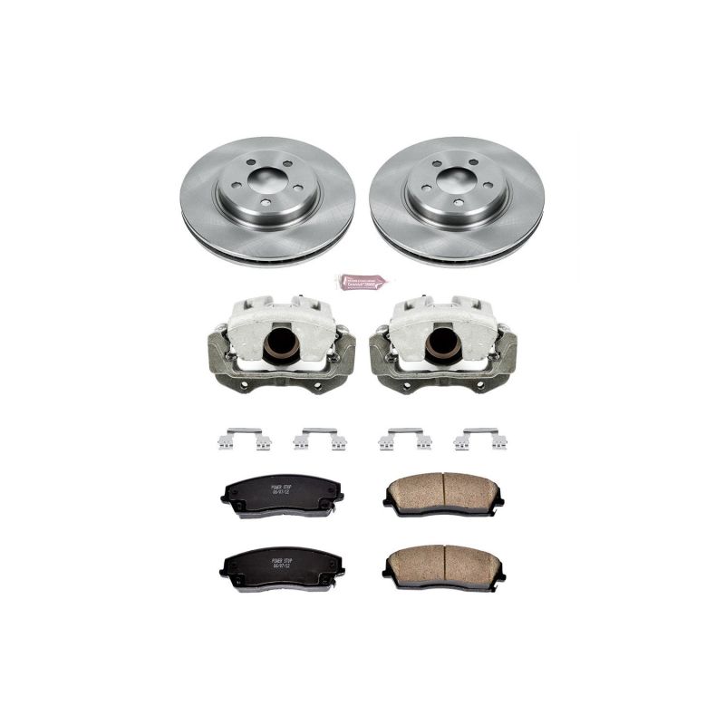 Power Stop Z17 Evolution Plus Stock Replacement Brake Kits with Calipers KCOE1714