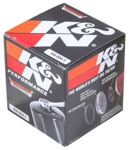 K&N Honda / Kawasaki / Arctic Cat / Suzuki / Triumph / Yamaha 2.594in OD x 2.813in H Oil Filter KN-204-1