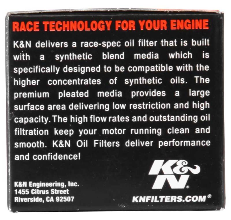 K&N Honda/Kawasaki/Polaris/Suzuki 1.969in OD x .469in ID x 1.438in H Oil Filter KN-112