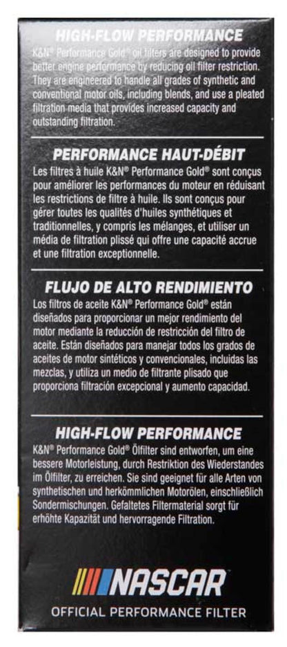 K&N Performance Oil Filter for 11-13 Chrysler 200/300 3.6L / 11-13 Dodge Durango 3.6L HP-7025