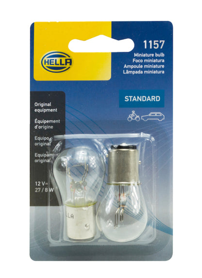 Hella Bulb 1157 12V 27/8W Ba9S S8 (2) 1157TB