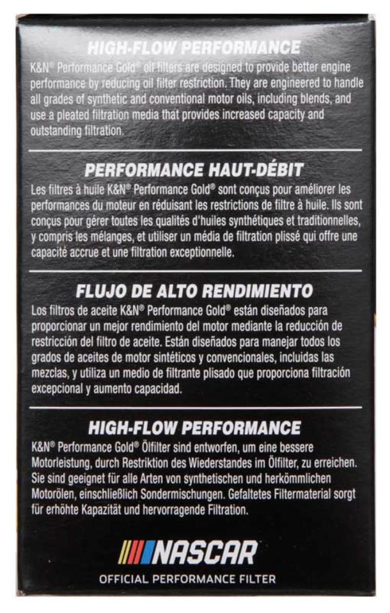 K&N Performance Oil Filter for Hyundai/Kia 3.8L V6, 4.6L/5.0L V8 HP-7029