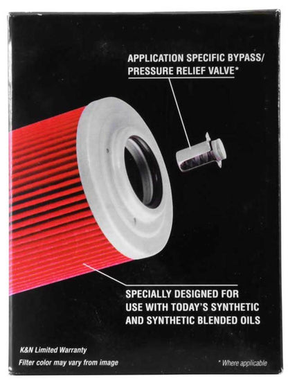 K&N Can/AM Spyder RT 998/ Buell 1125R -2.2219in OD x 0.969in ID x 3.813in H Oil Filter KN-564