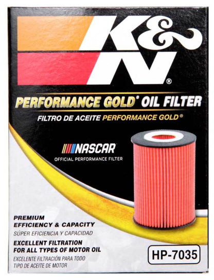 K&N Performance Oil Filter for 15-16 Hyundai Genesis Sedan 3.8L V6 HP-7035