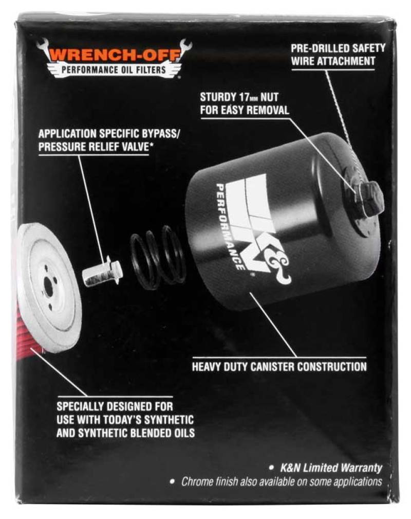 K&N Kawasaki 2.688in OD x 2.781in H Oil Filter KN-128