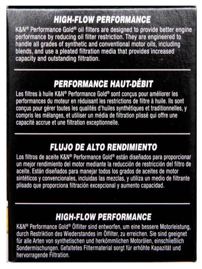 K&N Performance Oil Filter for 15-16 Hyundai Genesis Sedan 3.8L V6 HP-7035