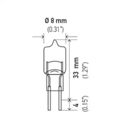 Hella Bulb 12V 20W G4 T3 JC20