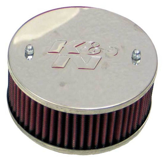 K&N Universal Custom Air Filter - Round 1.625in Flange / 1.625in ID / 2.75in Overall Height 56-9097