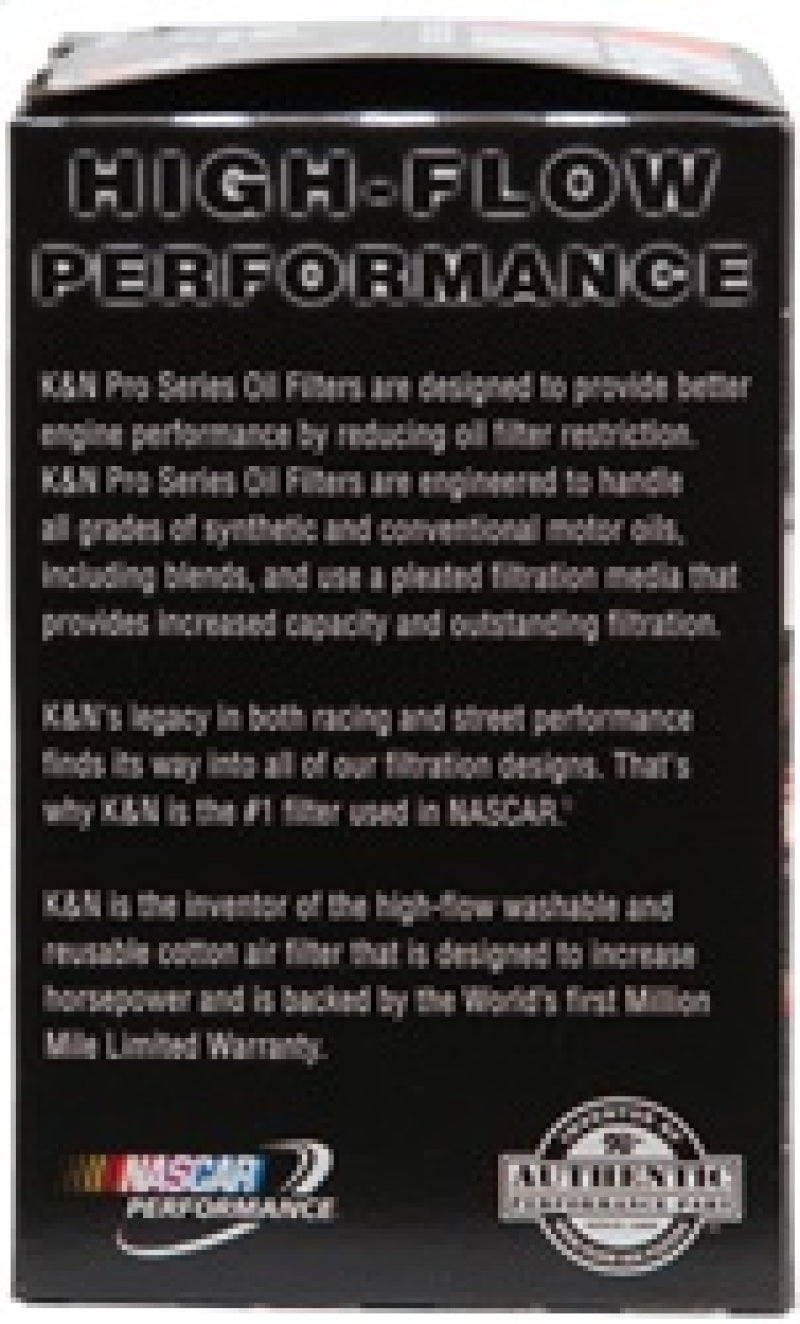 K&N Oil Filter for Nissan/Ford/Toyota/Audi/Chevy/Subary/VW/Porsche/BMW 3in OD x 5.063in H PS-2005