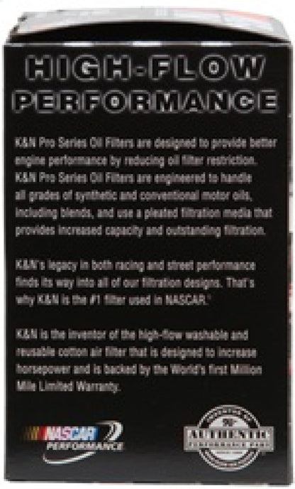 K&N Oil Filter for Nissan/Ford/Toyota/Audi/Chevy/Subary/VW/Porsche/BMW 3in OD x 5.063in H PS-2005