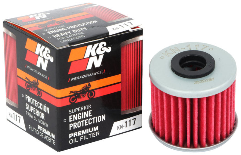 K&N Honda 1.58in OD 0.42in ID 1.4in Height Cartridge Oil Filter KN-117
