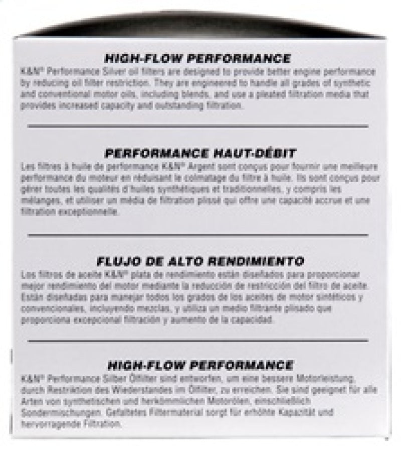 K&N Oil Filter for Ford/Lincoln/Mercury/Mazda/Chrysler/Dodge/Jeep/Cadillac/Ram 3.656in OD x 4in H PS-2010