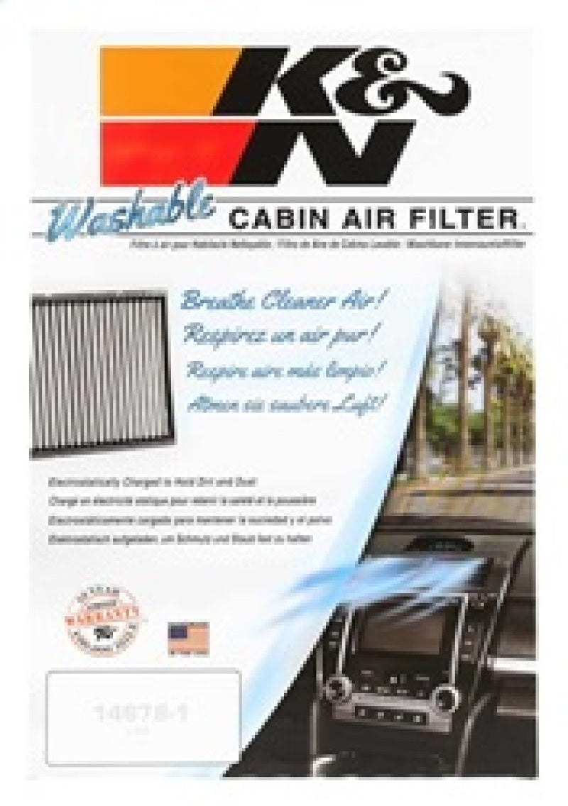 K&N 13-17 Subaru BRZ 2.0L H4 F/I Cabin Air Filter VF1013