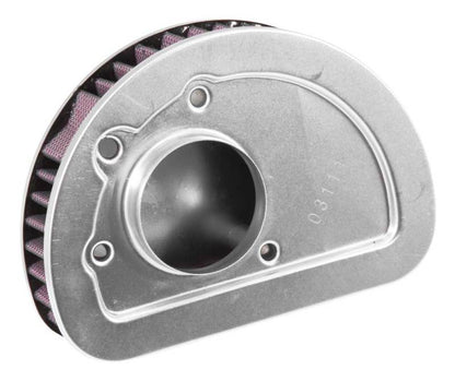 K&N Replacement Unique Air Filter 6.625in L x 4.75in W x 1.625in H with 1 Flange for Harley Davidson HD-1614