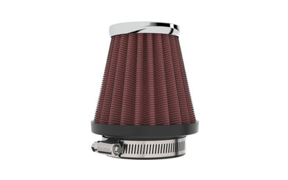 K&N Universal Chrome Filter 1 15/16 inch FLG / 3 inch Base / 2 inch Top / 3 inch Height RC-1060