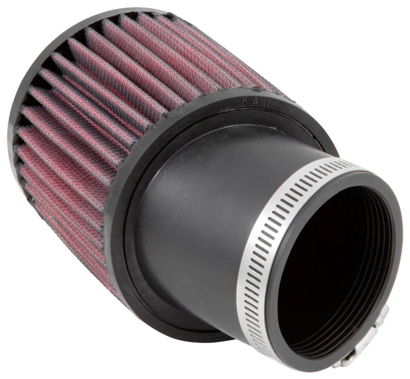 K&N Filter Universal Rubber Round Straight Filter 20 Deg Angled 2-7/16in Flange 3-3/4in OD 4in H RU-1750
