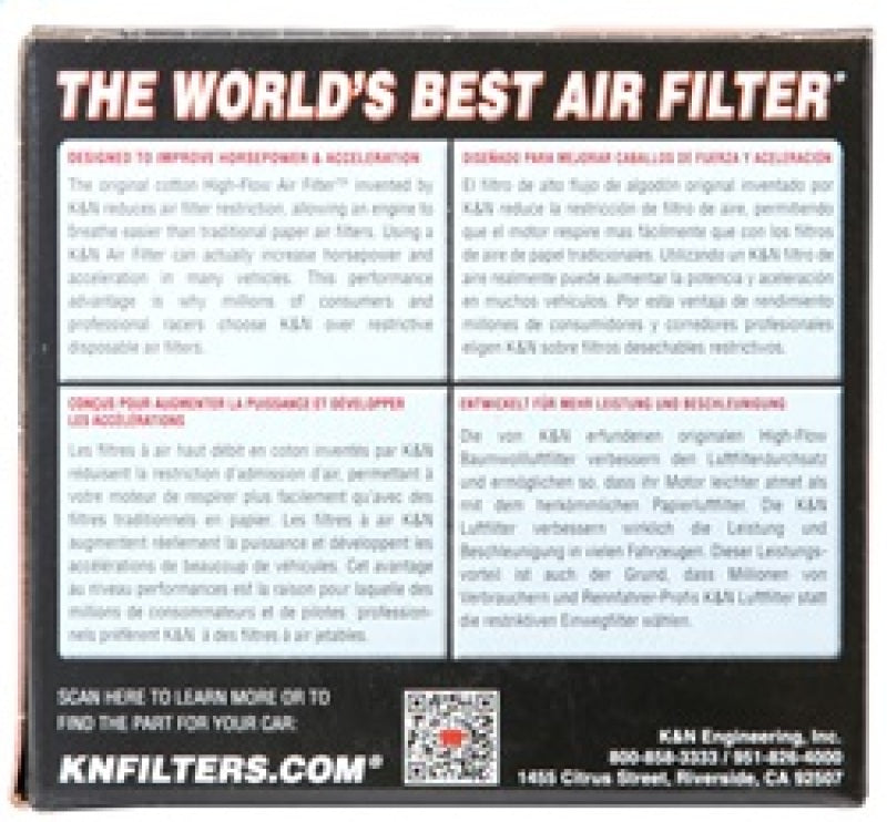 K&N Universal Rubber Filter Round Tapered 3in Base OD x 2in Top OD x 3in H R-1060