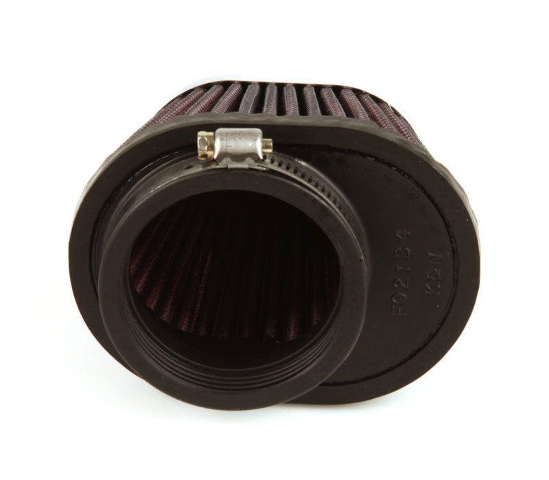 K&N Uni Chrome Oval Tapered Filter 2.125in FlgID x 4inB OL x 3inB OW x 3inT OL x 2inT OW x 2.75in H RC-0981
