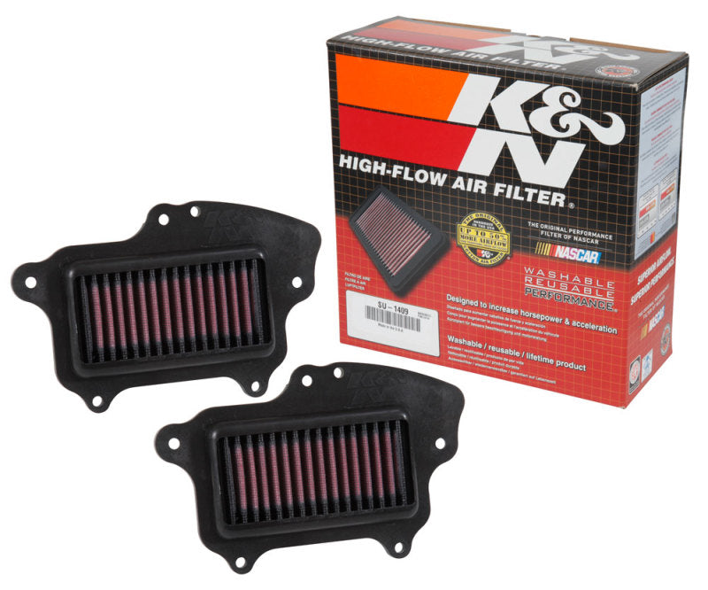 K&N 16-17 Suzuki Boulevard M90 1462CC Replacement Drop In Air Filter (Set of 2) SU-1409