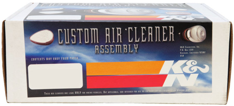 K&N H/D Sportster Filter Kit Teardrop Grooved Intake System RK-3914