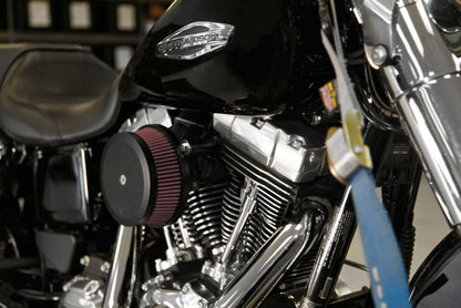 K&N 99+ Harley Davidson Street Metal Intake System - Hammer Black RK-3933B