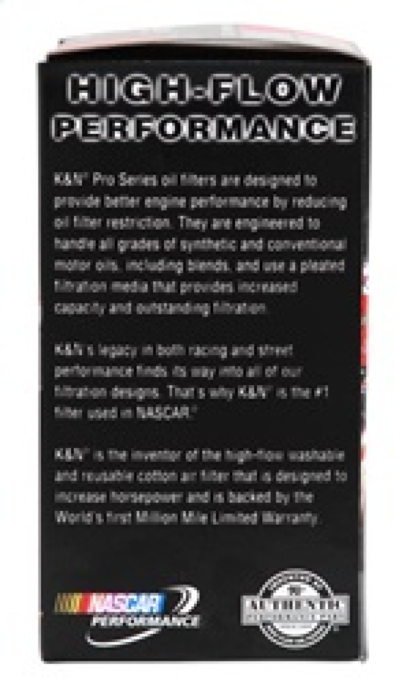 K&N Oil Filter for Hyundai/Kia V6 12-15 Azera/Sedona/10-15 Santa Fe/14-15 Cadenza PS-7030