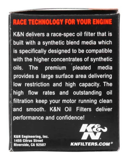 K&N Yamaha 1.5in OD x 1.844in H Oil Filter KN-142