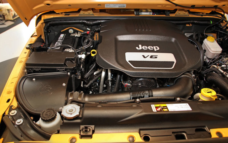 K&N 71 Series Performance Intake Kit for 12-18 Jeep Wrangler 3.6L V6 (12-15 CARB Approved) 71-1566