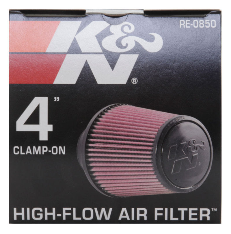 K&N Universal Air Filter (4in. Flange / 6in. Base OD / 4-5/8in. Top OD / 6in. Height) RE-0850
