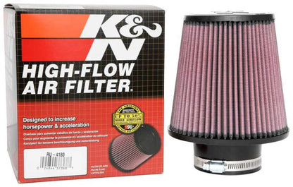 K&N Universal Clamp-On Air Filter 3in FLG / 6in B / 4-1/2in T / 6in H RU-4180