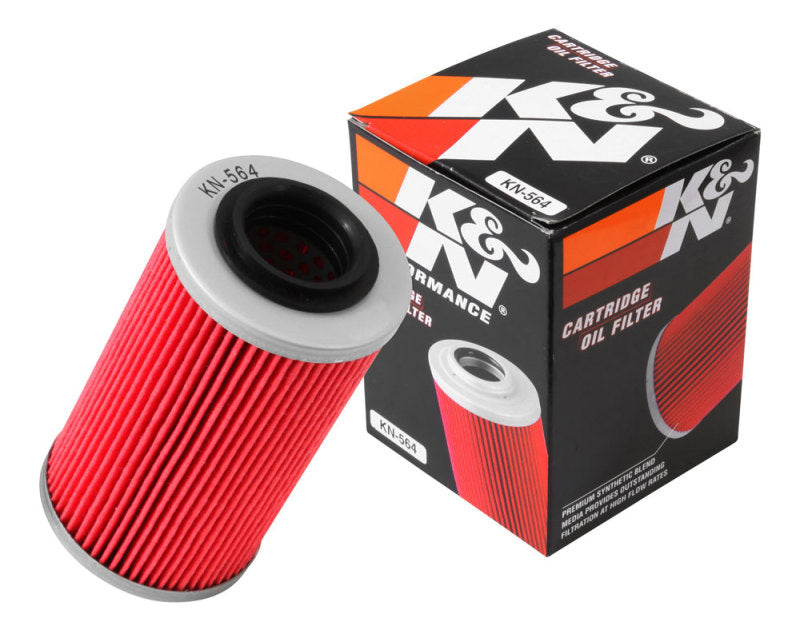 K&N Can/AM Spyder RT 998/ Buell 1125R -2.2219in OD x 0.969in ID x 3.813in H Oil Filter KN-564