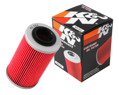 K&N Can/AM Spyder RT 998/ Buell 1125R -2.2219in OD x 0.969in ID x 3.813in H Oil Filter KN-564