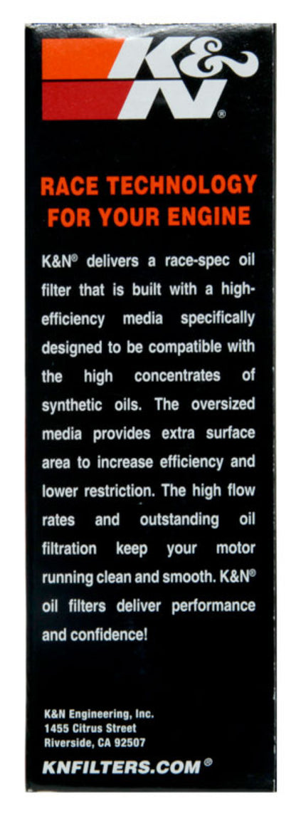 K&N 1.625in OD x 5.05in H Oil Filter KN-650
