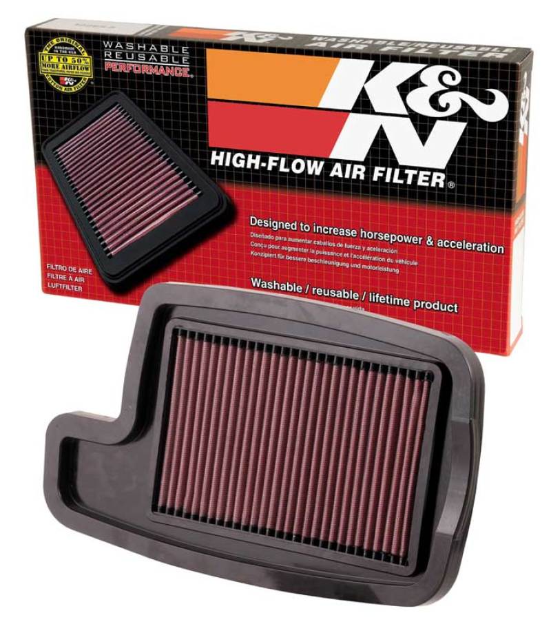 K&N Arctic Cat 12.813in O/S L x 7.5in O/S W x .875in H Replacement Air Filter AC-4004