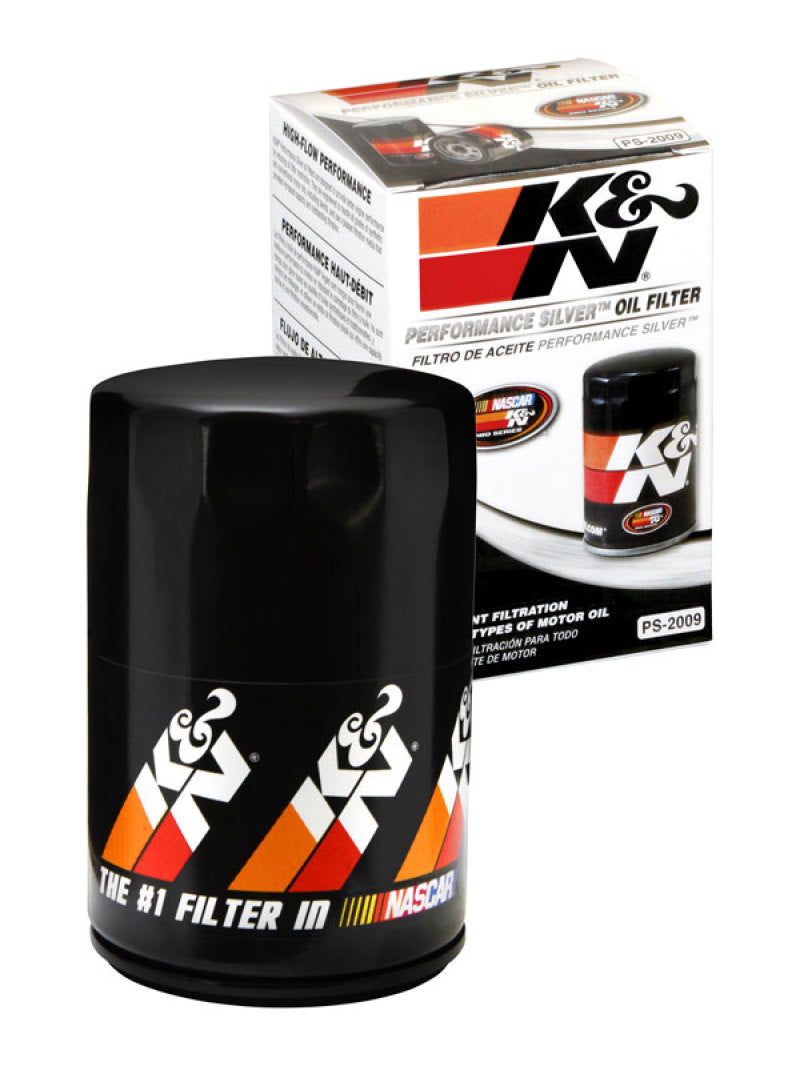 K&N Oil Filter for Ford/Lincoln/Mercury/Mazda/Chrysler/Dodge/Jeep/Jaguar 3in OD x 5.063in H PS-2009