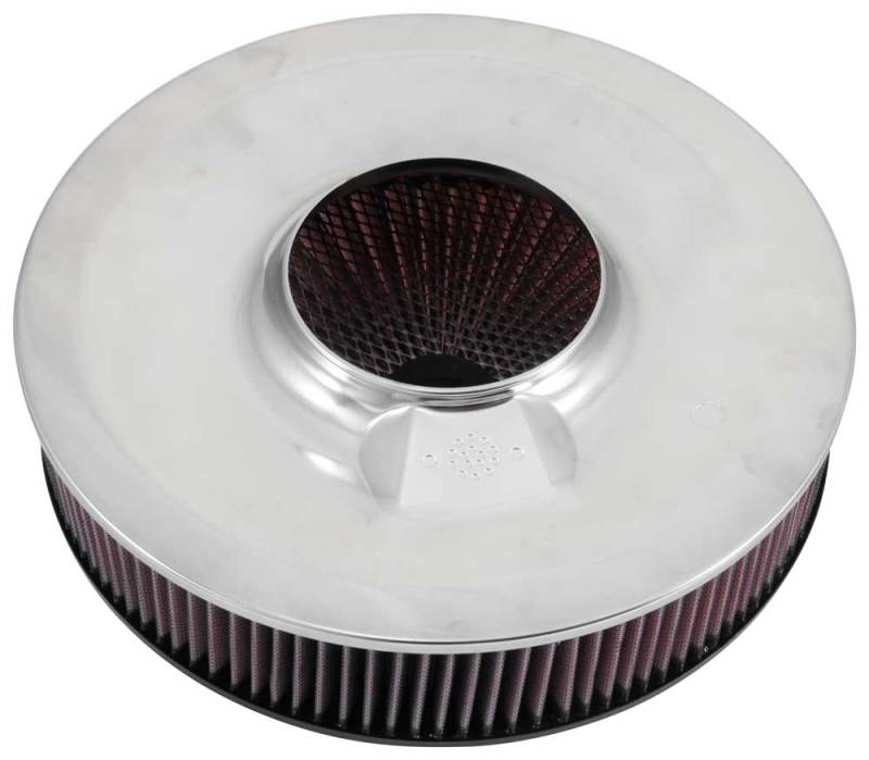 K&N X-Stream Top Assembly 14in OD 5.125in Neck Flange 4.62in H w/Vent 66-3010