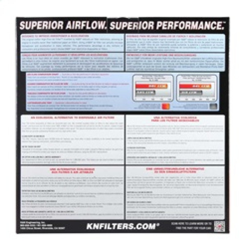 K&N Replacement Air Filter for 2015 Porsche Macan V6 3.6L E-0660