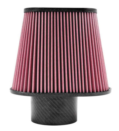 K&N Universal Air Filter 3 11/16in Flange x 8 3/4 x 5 1/2in Base x 6 3/8 x 3 3/16in Top x 7in Height RP-5285