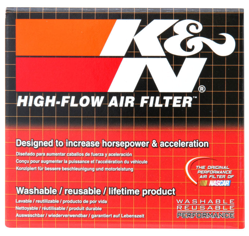K&N Filter Universal Clamp-On Filter 2in Flange / 2-23/32in Base / 3in x 2in Top / 2-3/4in Height RC-1820