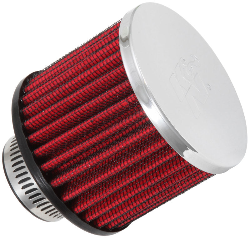 K&N 1.25in Flange ID x 3in OD x 2.5in H Rubber Base Crankcase Vent Filter 62-1390