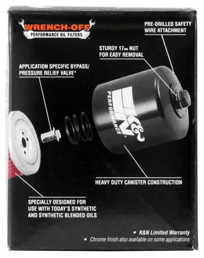 K&N KTM 400/620/625/640/660 2.688in OD x 3.438in H Oil Filter KN-156