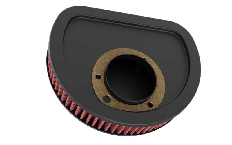 K&N Replacement Air Filter 7.125in L x 5.688in W x 1.625in H for Harley Davidson HD-1611